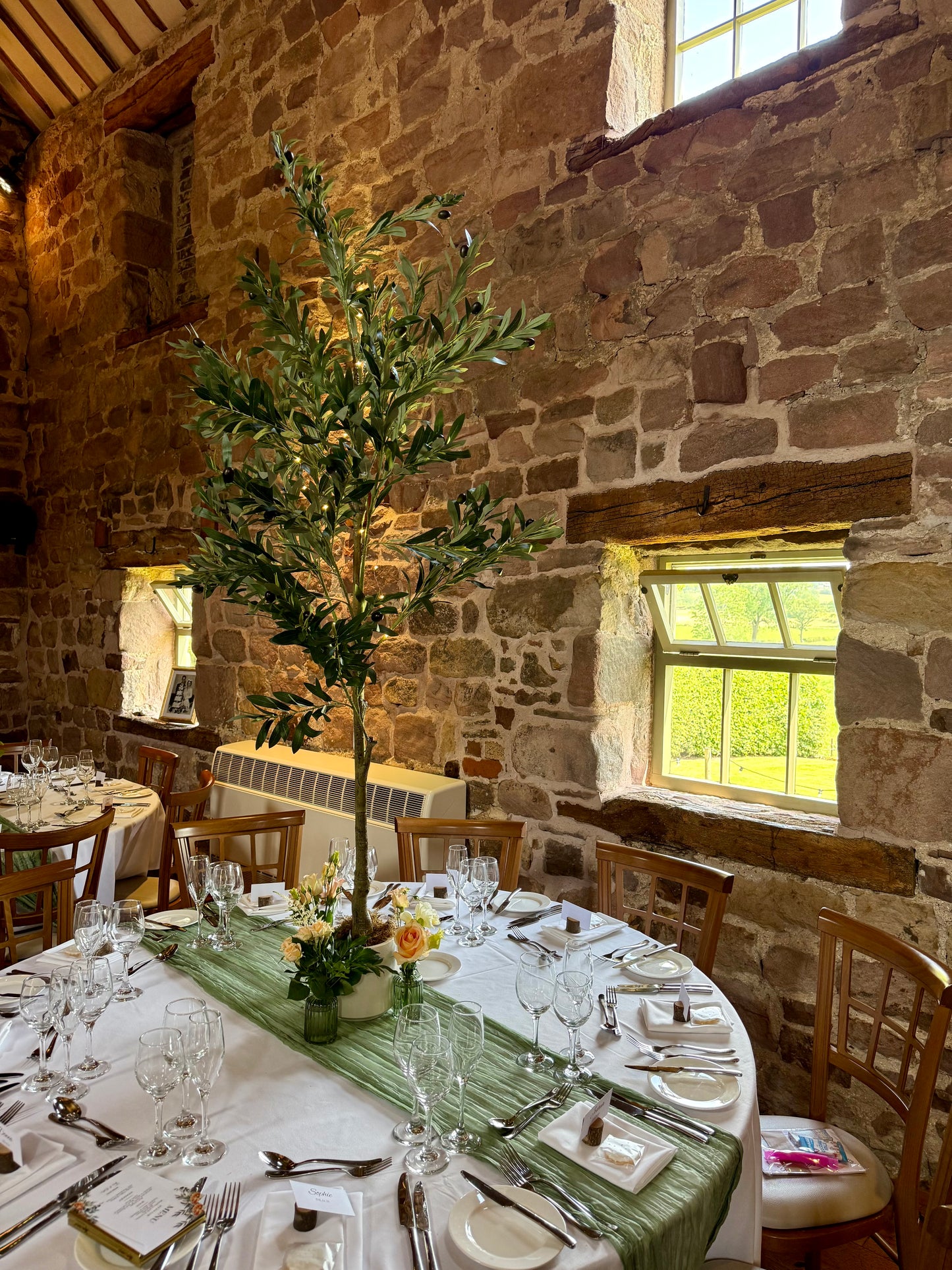Botanical - Olive tree & florals Centrepiece (TO HIRE)